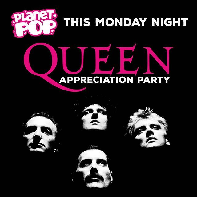 ScratchMondays's tweet photo. We Will Rock You at Planet Pop this Monday night at our Killer Queen Appreciation night!  @ralstondavedj will bring a kind of magic to Planet Pop with lashings of Freddie, giveaways and competitions on the night.  So bring your air guitars, falsetto voic… https://t.co/UZnTgbPwDG https://t.co/P94OgQCgQD