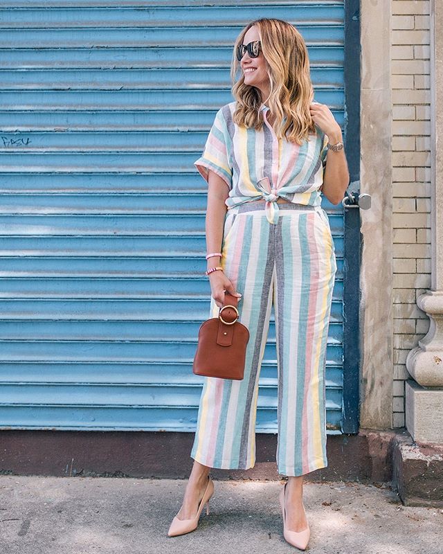 getting serious Talented Mr. Ripley (my forever summer style inspiration) vibes in this easy <a href="/SplendidLA/">Splendid</a> x @graymalin set! Linen and rainbow stripes... it's all I want to wear! #SplendidPartner (📸: @carterfish) bit.ly/2Jq1Edy