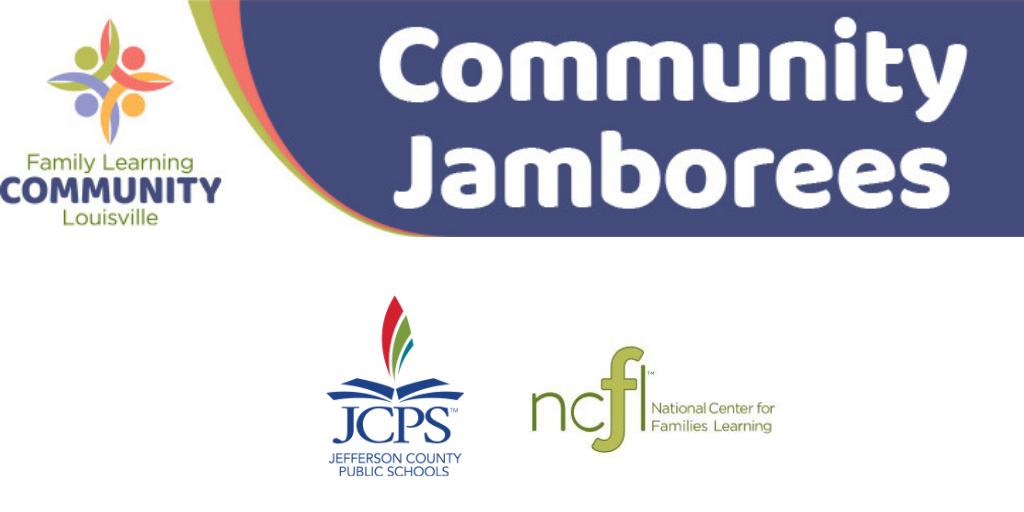 JCPSKY's tweet photo. Come join us this Sunday from 2-6 p.m. for the Community Jamboree! This FREE family event at @AlexRKennedy1 will include games, giveaways, and educational activities for all ages. For more info, visit https://t.co/WpUDcXqXlm. https://t.co/yNReXD2N5o