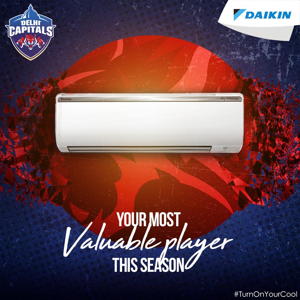 DaikinIndia's tweet photo. Daikin ACs #TurnOnYourCool so effortlessly, that you can’t think of going without them even for a single day. Undoubtedly, the MVP of every house! #SportingGoodness https://t.co/uYWH2yHF5t