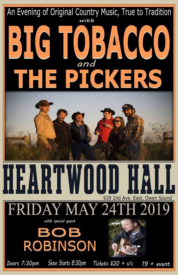 Excited! One week tonight we bring the country back to <a href="/Heartwood_Hall/">HeartwoodConcertHall</a> with special guest Bob Robinson. #countrymusic #classiccountry #merlehaggard #georgejones