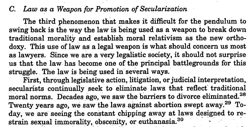 <a href="/kylegriffin1/">Kyle Griffin</a> #BillBarr has his own reactionary religious agenda. Invisible/ignored to far, far, far too many around him and to far too many journalists. He is not falling on a sword for Trump. He believes that law should be made by people who share his religious views. scholarship.law.stjohns.edu/cgi/viewconten…
