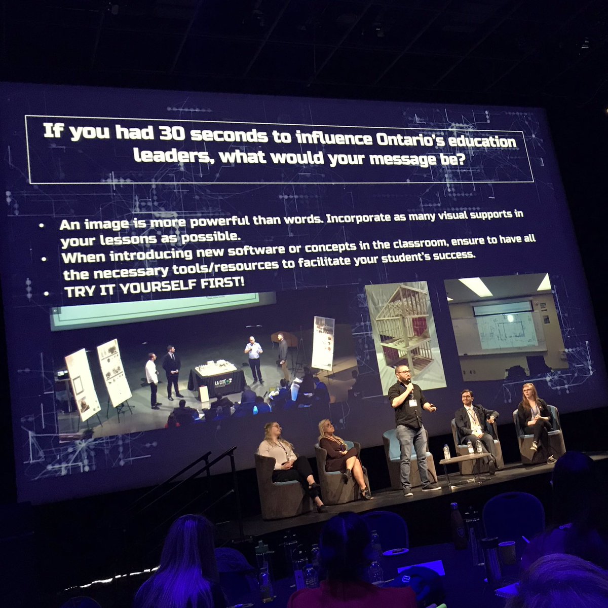 ochartrand's tweet photo. Ignite session with students. La voix et la perspective des étudiants est tellement importante. We are listening. :-) #AdvLearn2019 https://t.co/J7a3suNlbx