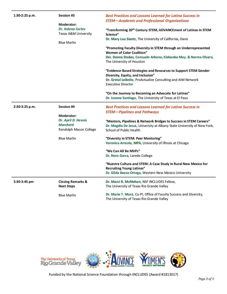 Today! Check out this incredible panel, “Voices of STEM Latinas” including some of our very own, Dr. Patricia Silveyra &amp; Dr. Lissette Delgado! <a href="/patosilveyra/">Doctora y Profesora - Patricia Silveyra</a> <a href="/JohnJayResearch/">John Jay Research</a>  #LatinaResearchers <a href="/NSF/">U.S. National Science Foundation</a> <a href="/Marietmora/">Marie Mora</a> <a href="/Alaqubbaj/">Ala Qubbaj</a> @marci_mcmahon <a href="/djoyperez/">Dr. Debra Joy Pérez</a> #NSF_INCLUDES_Latinas