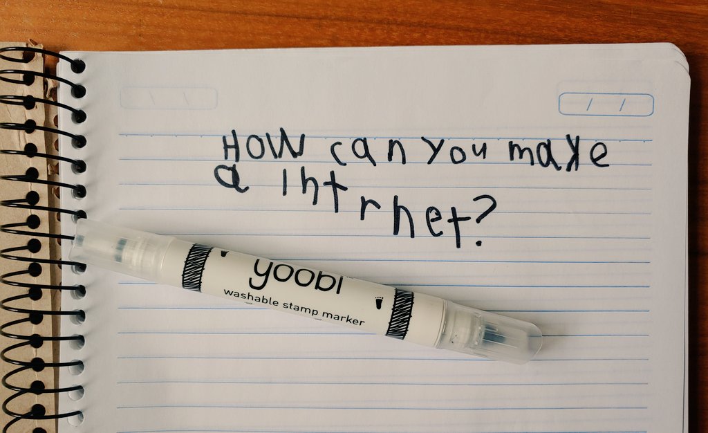Bring Our Kids To Work at <a href="/voxmediainc/">VoxMediaInc</a> today. I asked <a href="/tinyLIpsum/">Linnéa Ada</a> to write what questions she had about my job.