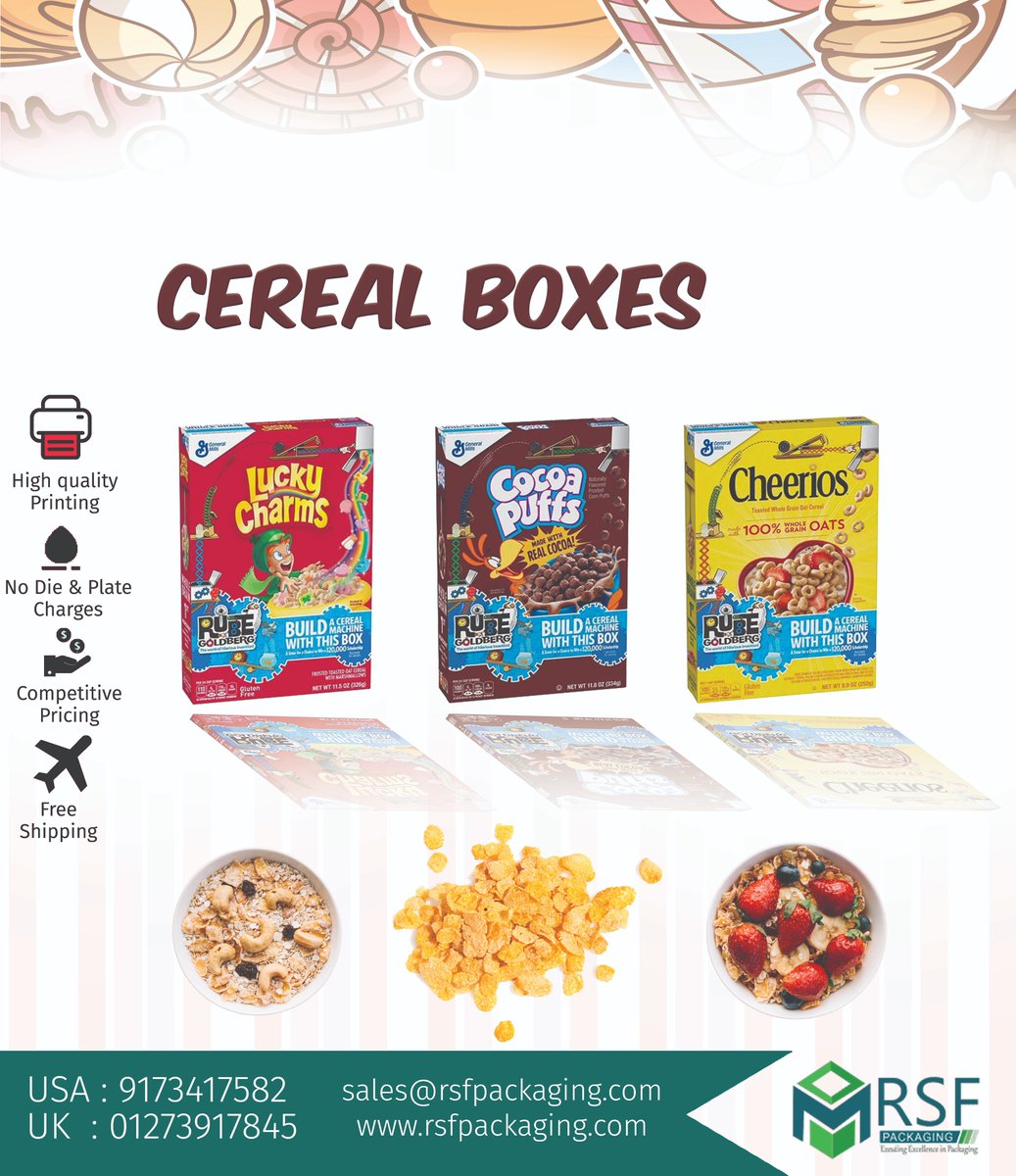Check out our cereal boxes selection for the very best in unique or custom, handmade pieces from RSF Packaging.
Order Now bit.ly/2F7ejjc
#packagingdesign #candy #boxes #candies
#sweets #business #onlineshopping #CerealBoxes