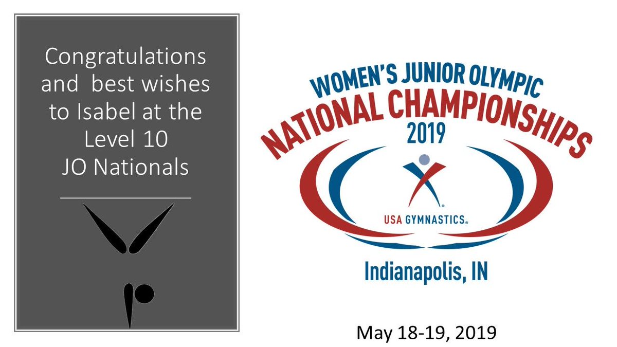Cheering on Isabel and our coaches this weekend, they are at JO Nationals in Indianapolis. Good luck and have fun! #lovegymnastics #lastmeetoftheseason #2019nationals #indiana #travel #proudgym #jonationals #region3 #goodluck #shinebright