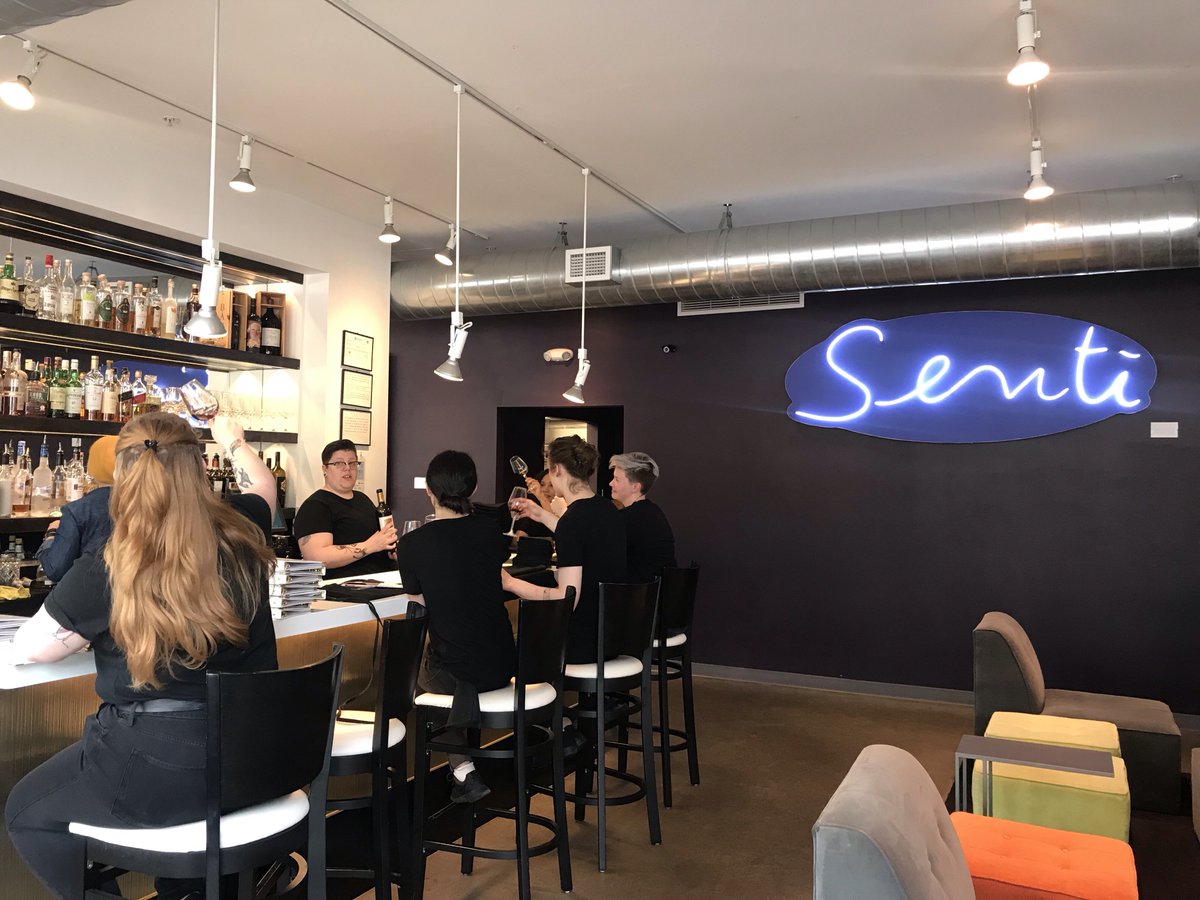 We take our 🍷 seriously at Senti. Every Saturday, our staff sits downs to learn more about our wines and how to match them to our menu. Looking to learn more about wine? Join us May 23rd at 6:30 pm for a Conte d’Attimis-Maniago for a wine dinner. Call today for reservations!