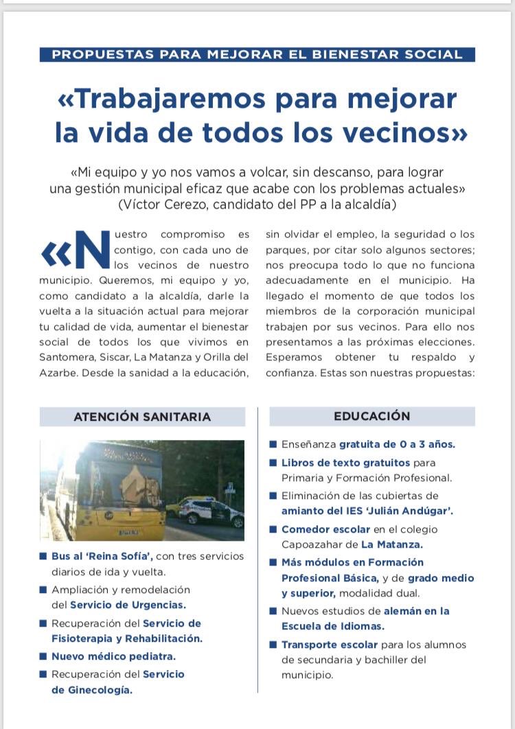 vmcerezo's tweet photo. Hoy os presento el programa electoral de todo mi equipo y mío. 
seguimos demostrando nuestro máximo compromiso con tod@s los vecin@s de Santomera, Siscar, La Matanza y Orilla del Azarbe.

#ElMejorEquipo #VictorEsTuAlcalde #JuntosSumamos #ContigoSiempre https://t.co/YiMy8XuKlu