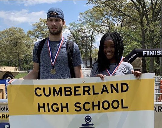 Guardian Games champs!Cumberland came in first place as a team! Congrats to  Mitchell Dextradeur for being our fastest male and Sophie Fall being our fastest female. Thank you RI National Guard for putting on a great event <a href="/gobluechs/">Cumberland High</a> <a href="/GoBlueClippers/">Cumberland Athletics</a> <a href="/RINationalGuard/">RI National Guard</a>