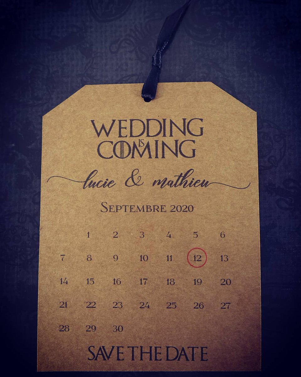 Camille2zAilesE's tweet photo. #gameofthroneswedding #gotwedding #mariagegameofthrones #gameofthrones #got #weddingiscoming #mariage #handmade #faitmain #madeinfrance #wedding #mariage2021 #mariage2020 #wedding2020 #bridetobe2020 #2020wedding #2021wedding #savethedate #westeros
https://t.co/w009jBY32s https://t.co/HnVSeYxdr6