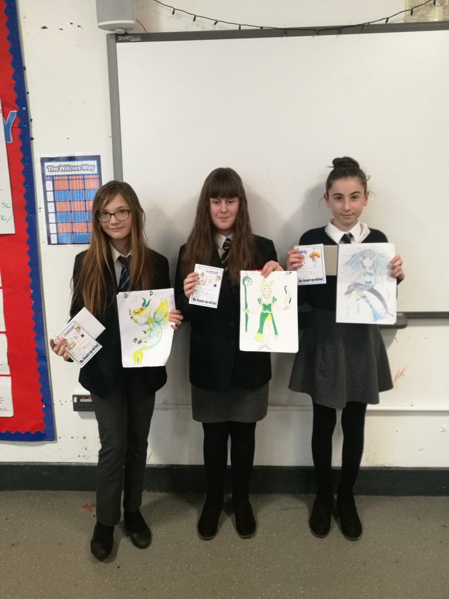 WHSJ7's tweet photo. A massive well done to some incredibly worthy winners of the Journey 7 mythical creature competition. We had so many amazing entries but these guys blew us away! #Journey7 @willowshigh https://t.co/ahJVgrw0CC