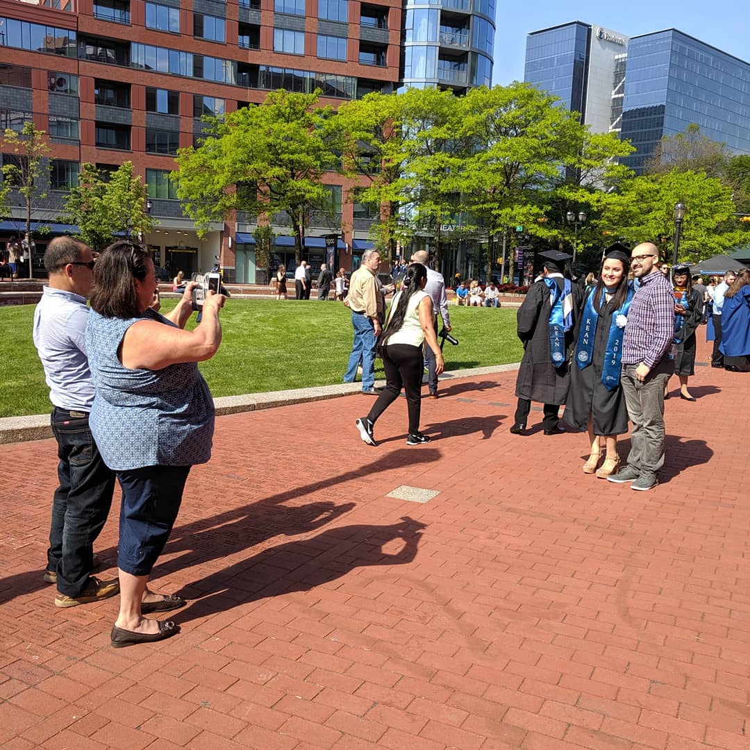 margmccorry's tweet photo. Ready for your closeup? #KeanUniversity Nathan Weiss Graduate College Commencement today. #Kean2019 https://t.co/bygaX4L6JJ
