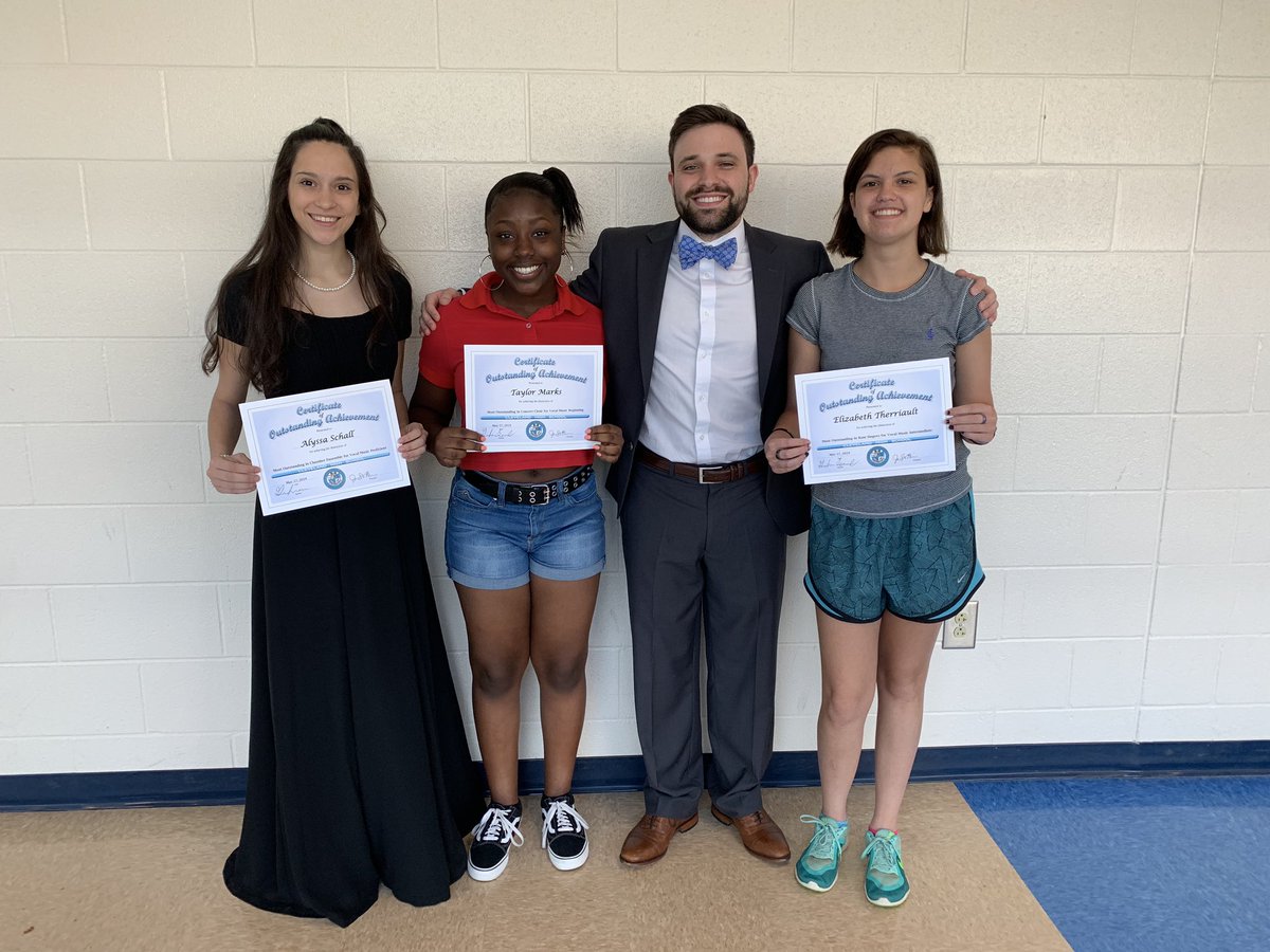 Proud of these excellent students who received academic awards for Concert Choir, Ram Singers, and Chamber Ensemble today!