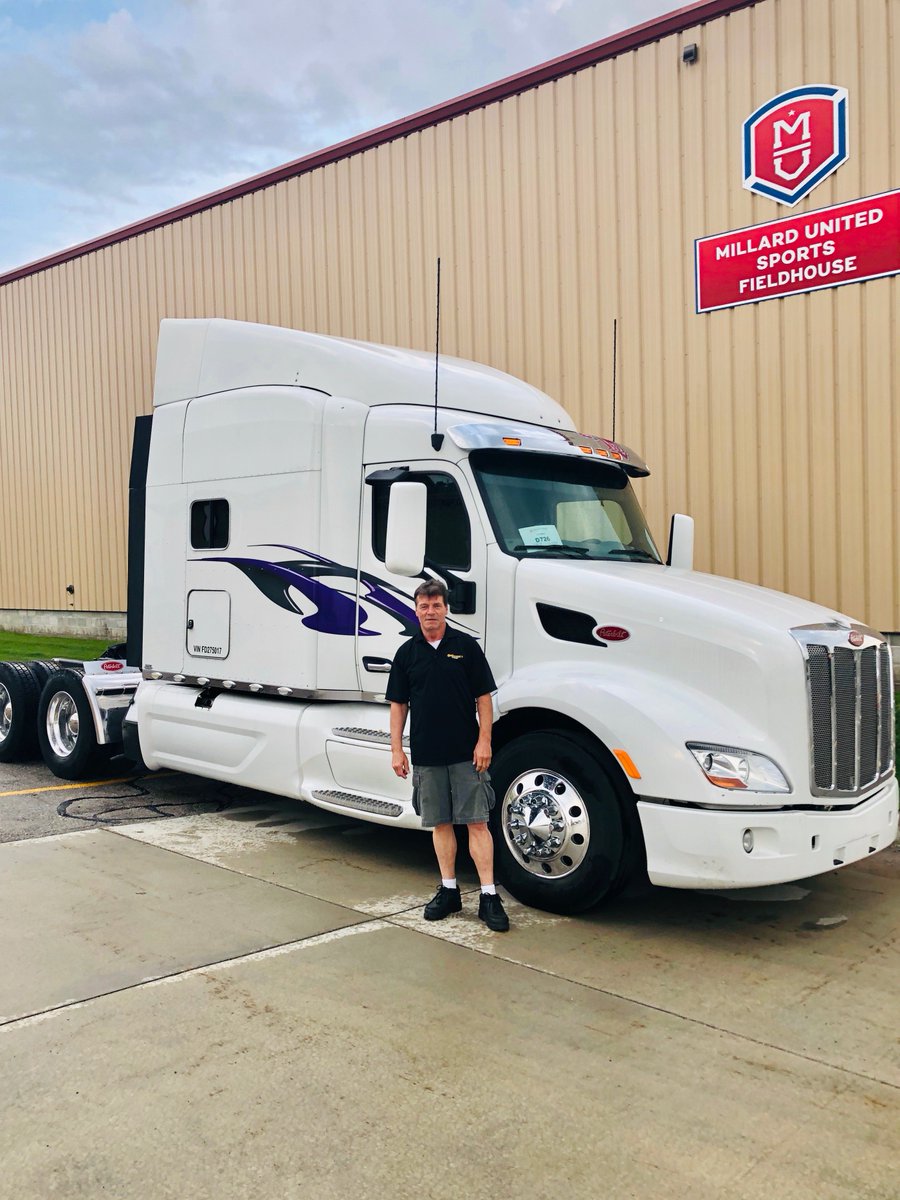 Wow! Check out Trout Transportation's Kenny Summerfield's new truck. Congrats Kenny, she's a beaut! This is Kenny's 2nd truck here at Trout - wanna be like Kenny? Contact Ryan today at 402-968-6712 or visit us at trouttrans.com and apply online today!