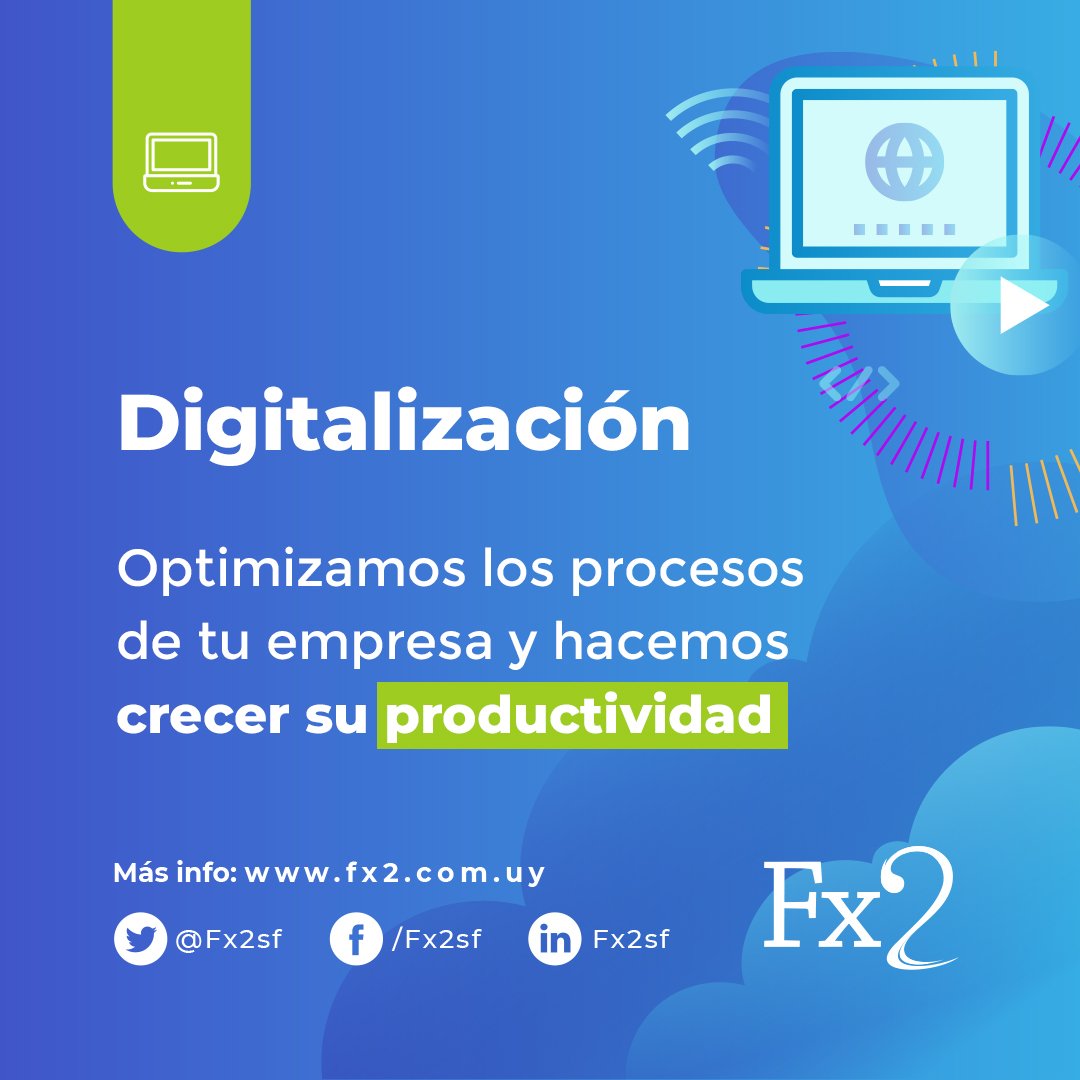 ¡Sabemos cómo ayudarte! Más info: fx2.com.uy