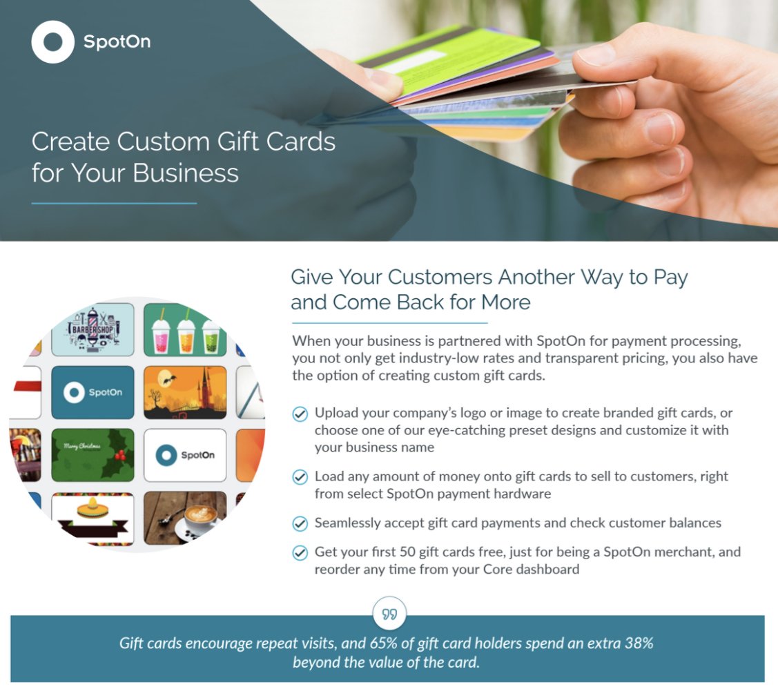 spoton_kc's tweet photo. Why use handwritten certificates when you can get 50 FREE custom gift cards? Helping businesses look amazing, that is what we do. #spotonkc #morethanpaymentprocessing #giftcards #smallbusiness https://t.co/xrSwcLdH6B