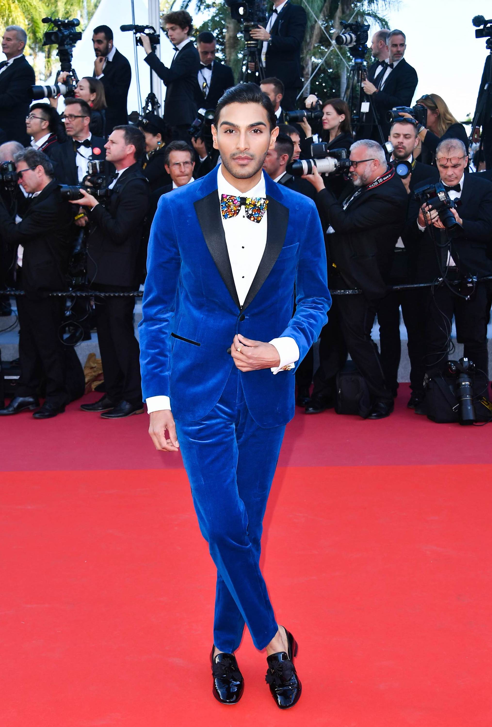 Royal Blue Velvet Tuxedo Jacket (FREE shipping)