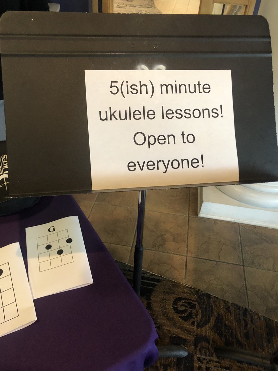 DCMusicPrograms's tweet photo. Ukulele lessons for everyone - even some of our coaches and orientation leaders came by to play. Come see us at the activities fair this afternoon! #ukulele #dcmusicprograms https://t.co/7MPv7Km1C8