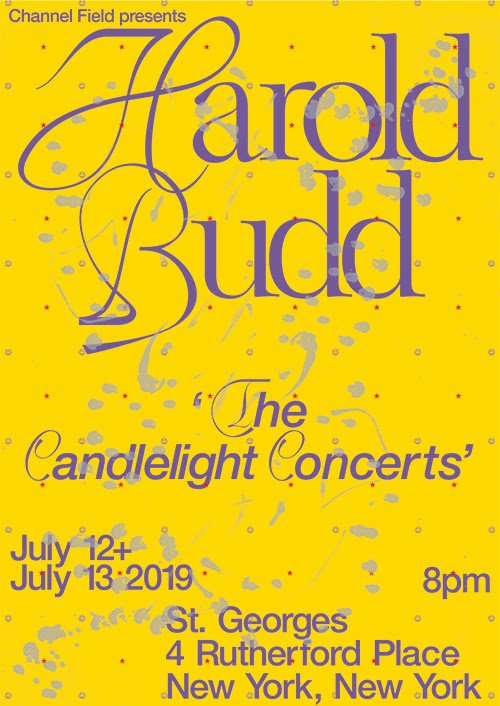 AllSaintsRcrds's tweet image. Harold Budd will play two special concerts in New York City in July, featuring material from across his entire 40+ year career with accompaniment by the Acme Ensemble, Ethos Percussion Group, and members of So Percussion and Bang On A Can All-Stars channelfield.org/harold-budd.ht…