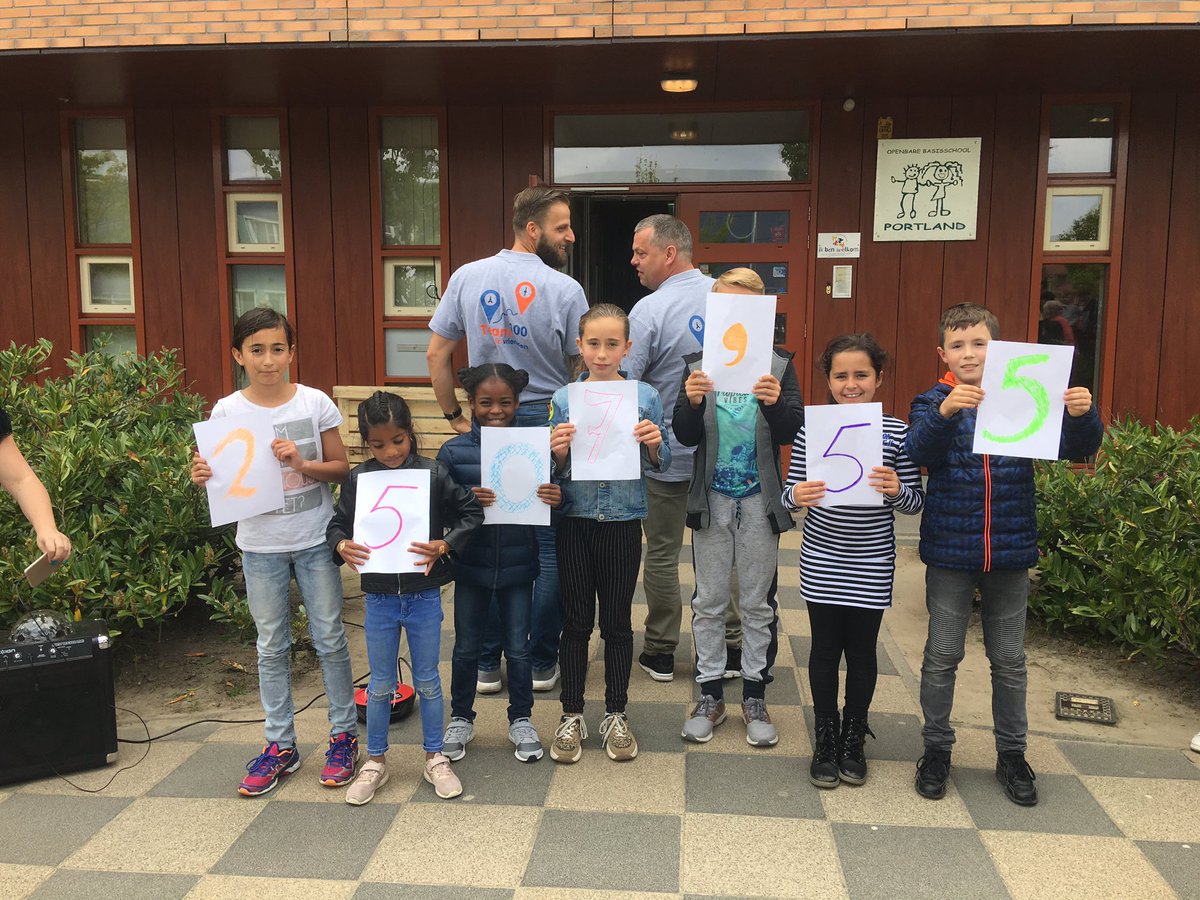 obsPortland's tweet image. De opbrengst van de Roparun zojuist overhandigd aan team 100. Een mooi bedrag van €2.507,55. #trots #samen #zorgvoorelkaar