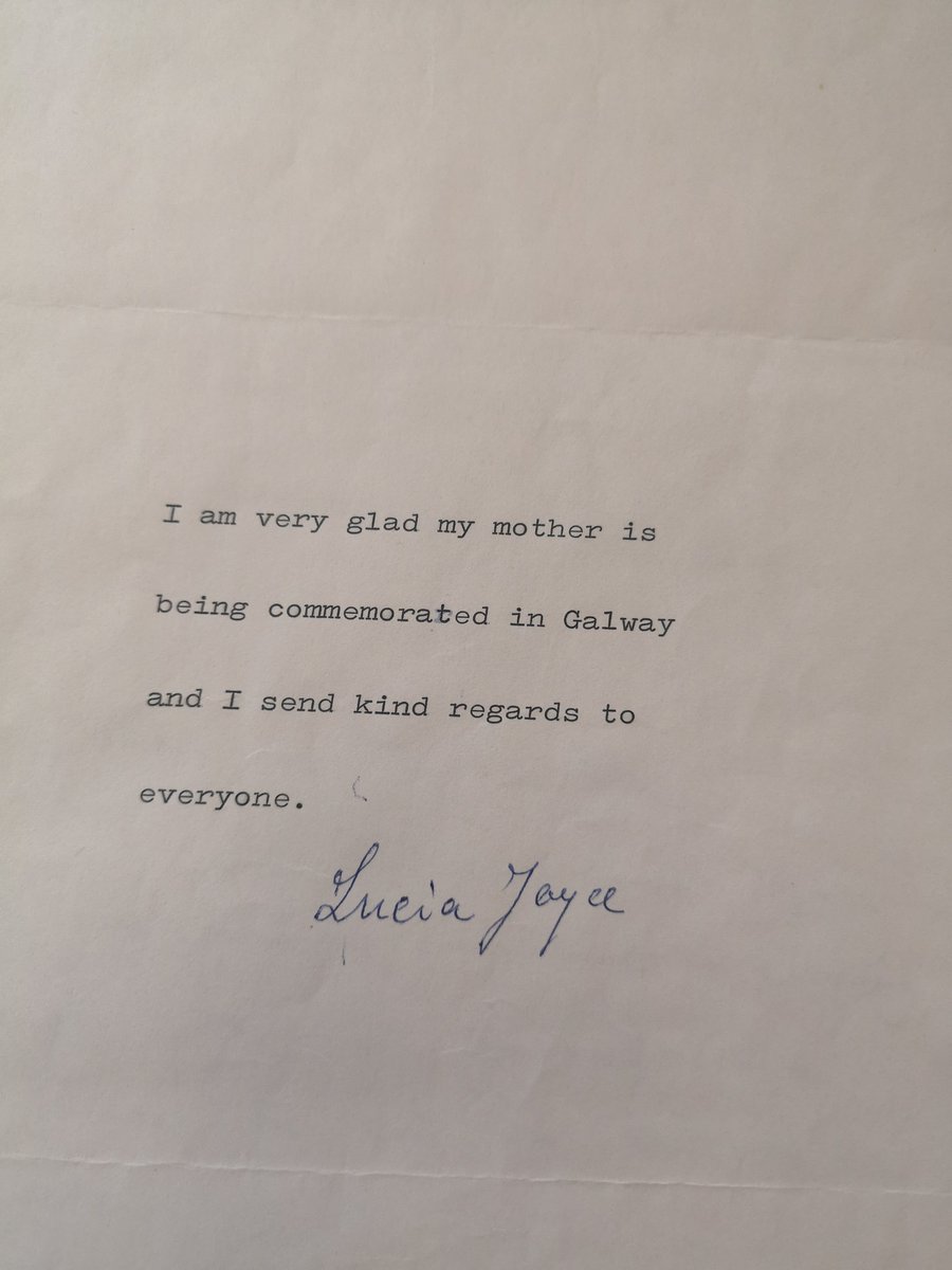 Also this amazing manuscript edition of Pomes Penyeach by Joyce, sent to our Library personally by Joyce, also letters from Lucia Joyce, who illustrated the volume. #MSI19 @Irish_Lit