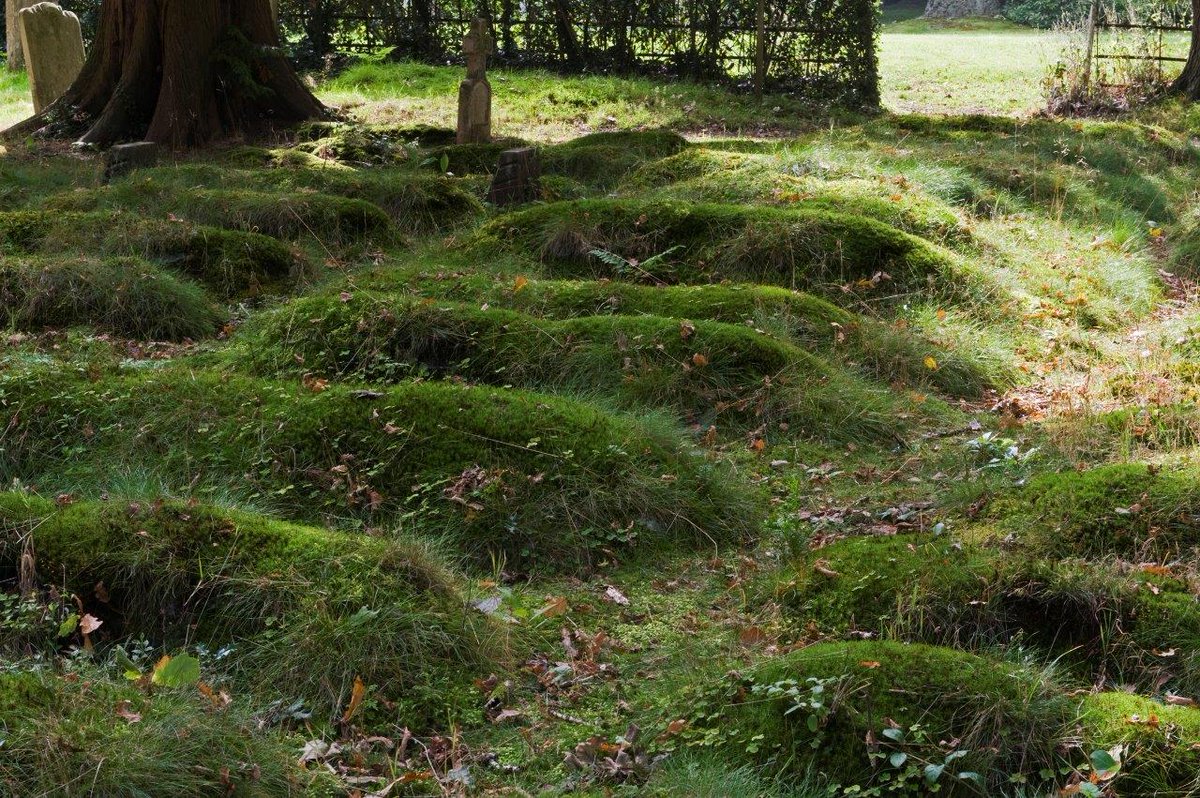 When the burial ground is more atmospheric than the church... 
11th century Tuxlith Chapel at Milland, on the Sussex / Hants border.  The perfect resting spot.  bit.ly/2UwKCvi
