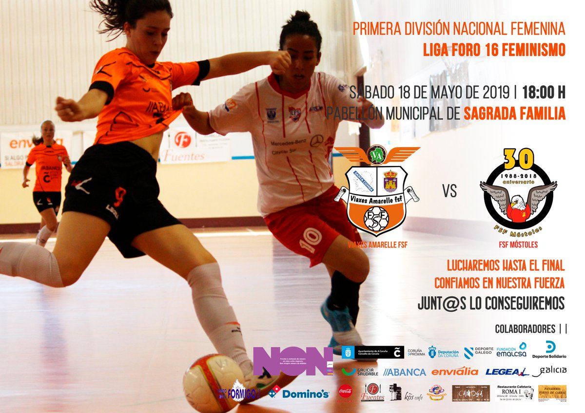 📣❗️ACTUALIZAMOS
Un <a href="/amarellefsf/">Viaxes Amarelle FSF</a> necesitado de victorias recibe la visita de un <a href="/FSFMostoles/">MRB MÓSTOLES FSF</a> que acumula dos victorias consecutivas
* más info en amarellefsf.com/index.php/63-n…