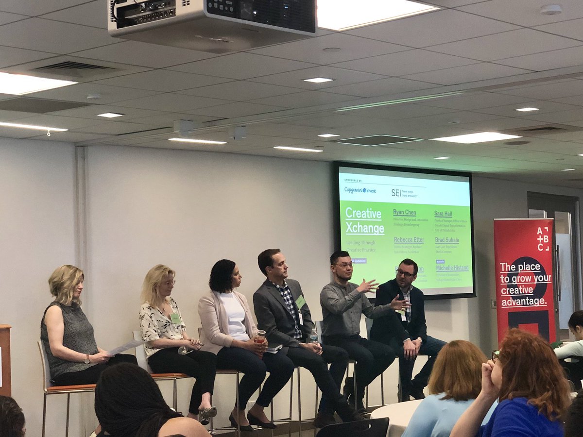 Delve_Design's tweet photo. Talking about how to get buy-in for #designthinking and strategic design - how do you change peoples’ mindsets? @ArtsBusinessPHL #CreativeXchange https://t.co/ltn6XrLsTF