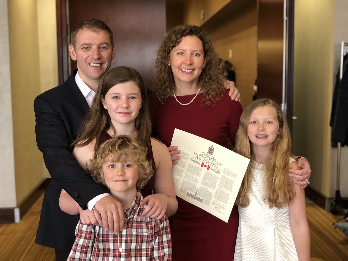 FureyAndrew's tweet photo. What a great day for so many new Canadians including our own @AllisonFurey.   Very moving ceremony.  Proud Canadian and husband, although Allison has been a Newfoundlander for 22 years now:) https://t.co/NnFaboqro0