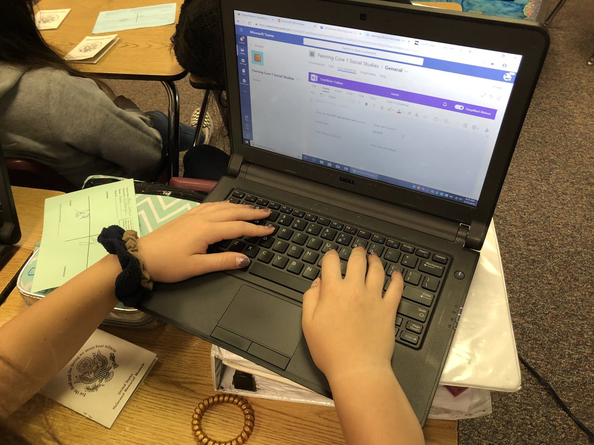 SachelleD's tweet photo. So proud of how @EmAXO455 students are seamlessly switching from @sway to @OneNoteEDU to @wakelet to #MicrosoftTeams for @erinjurisich assignment today! Tech supporting instruction is the culture at @southwestcolts #onsowdlt #ocsframeworkfriday #cigr https://t.co/9C1j8PHJqs