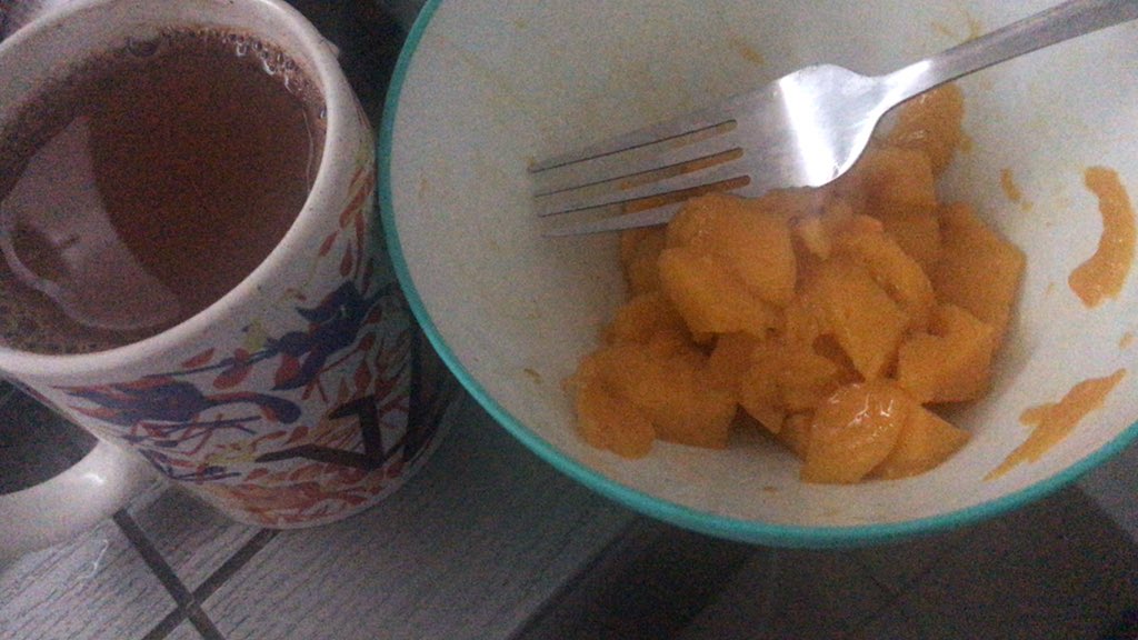 samchurria's tweet photo. 9:30 Mango y chocolate caliente con canela 👀 ... que ocurrencias de mi mamá... https://t.co/2WNvicKFpj