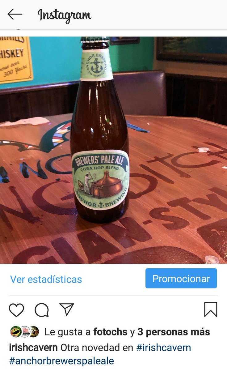 IrishCavern's tweet photo. Ven a probarla #cerveza #beers #anchorbrewerspaleale otra novedad  en The Cavern #irishcavern 🍻 https://t.co/VtxL4SSe8D