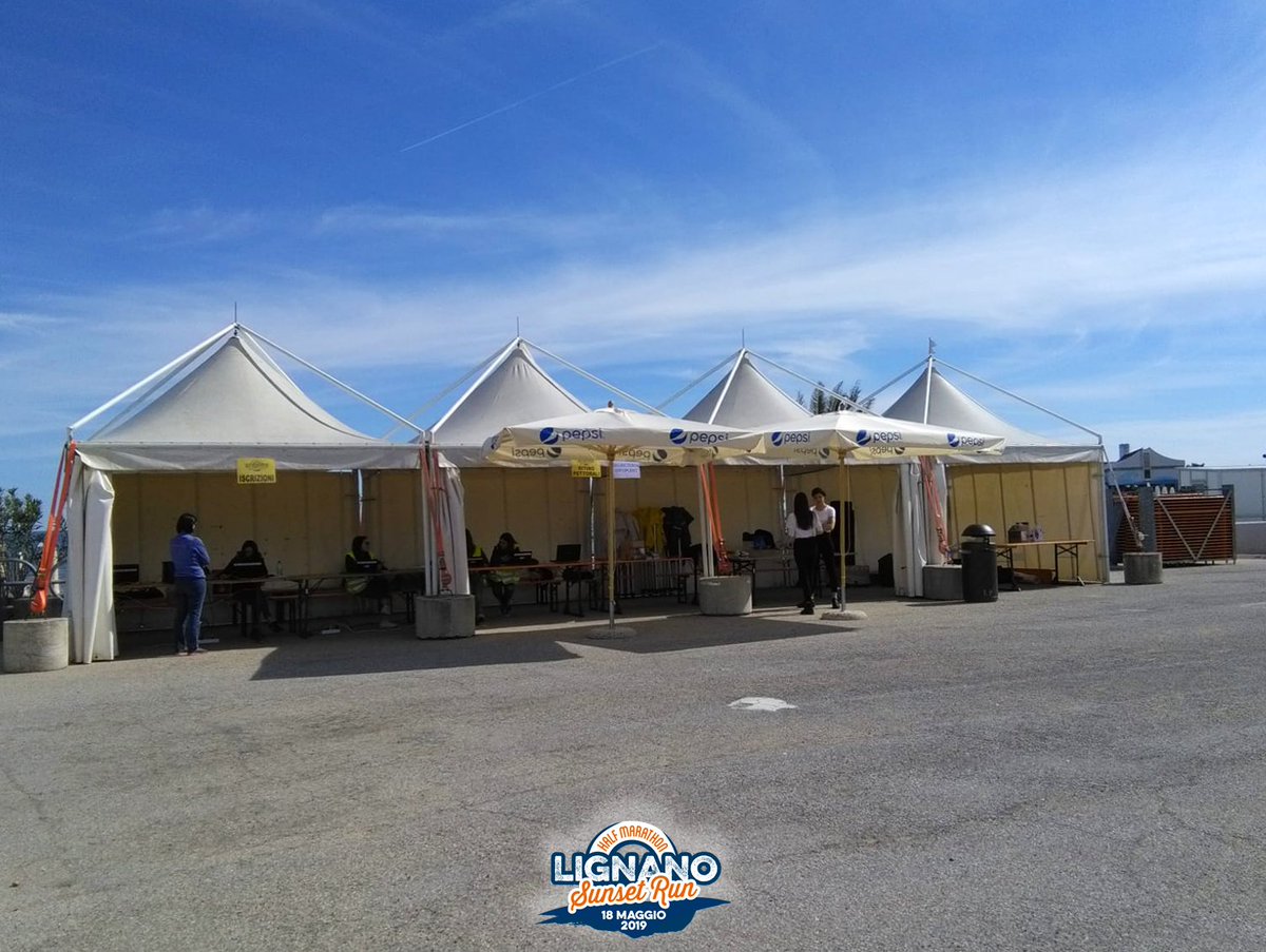 LignanoSunset's tweet photo. Il momento e’ arrivato!! Vi aspettiamo oggi e domani sul Lungomare Kechler nell’Area Expo della Lignano Sunset Run! #noicisiamo #aperturaufficiale #tantimomenti #corriadiscriverti #staytuned https://t.co/Nqf5Jtxlma