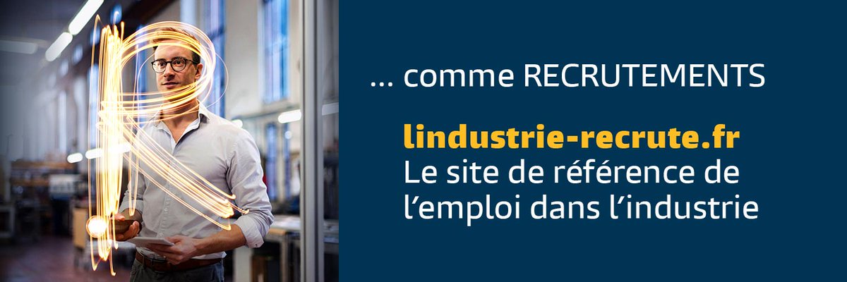 #Emploi    Avec le site lindustrie-recrute.fr développé par l'UIMM, les
entreprises industrielles ont en permanence accès à un vivier de
talents pour relever le défi des compétences #IndustrieRecrute