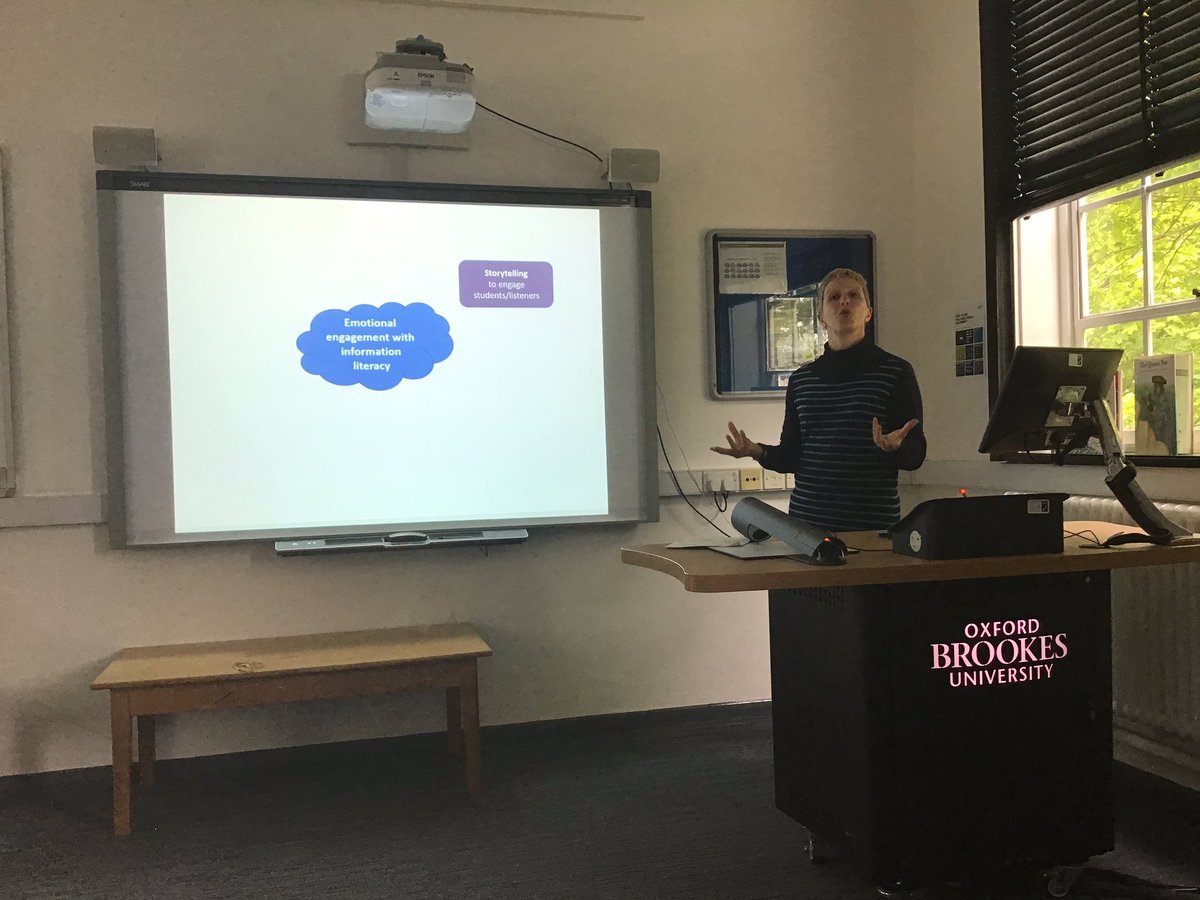 BrookesLibrary's tweet photo. .@hrothera sharing her experiences from #lilac19 - which sounds like it was a fascinating and jam-packed conference! #lrstaffday2019 https://t.co/c76zfobEPf