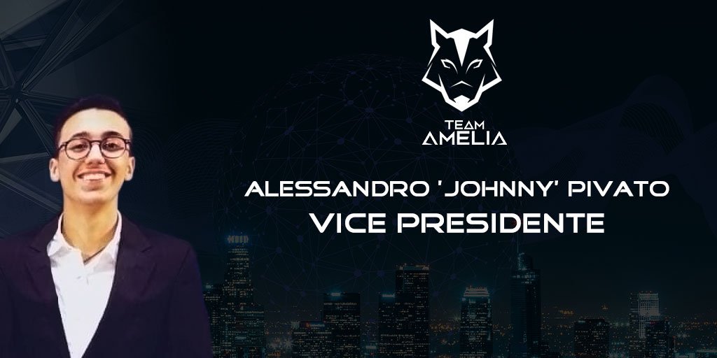Il piacere di annunciare un nuovo ingresso come Vice Presidente Team Amelia, Caster ESL di Counter Strike nonché militante nella scena competitiva esportiva con i Rising Note come fondatore.

@AlePJohnny