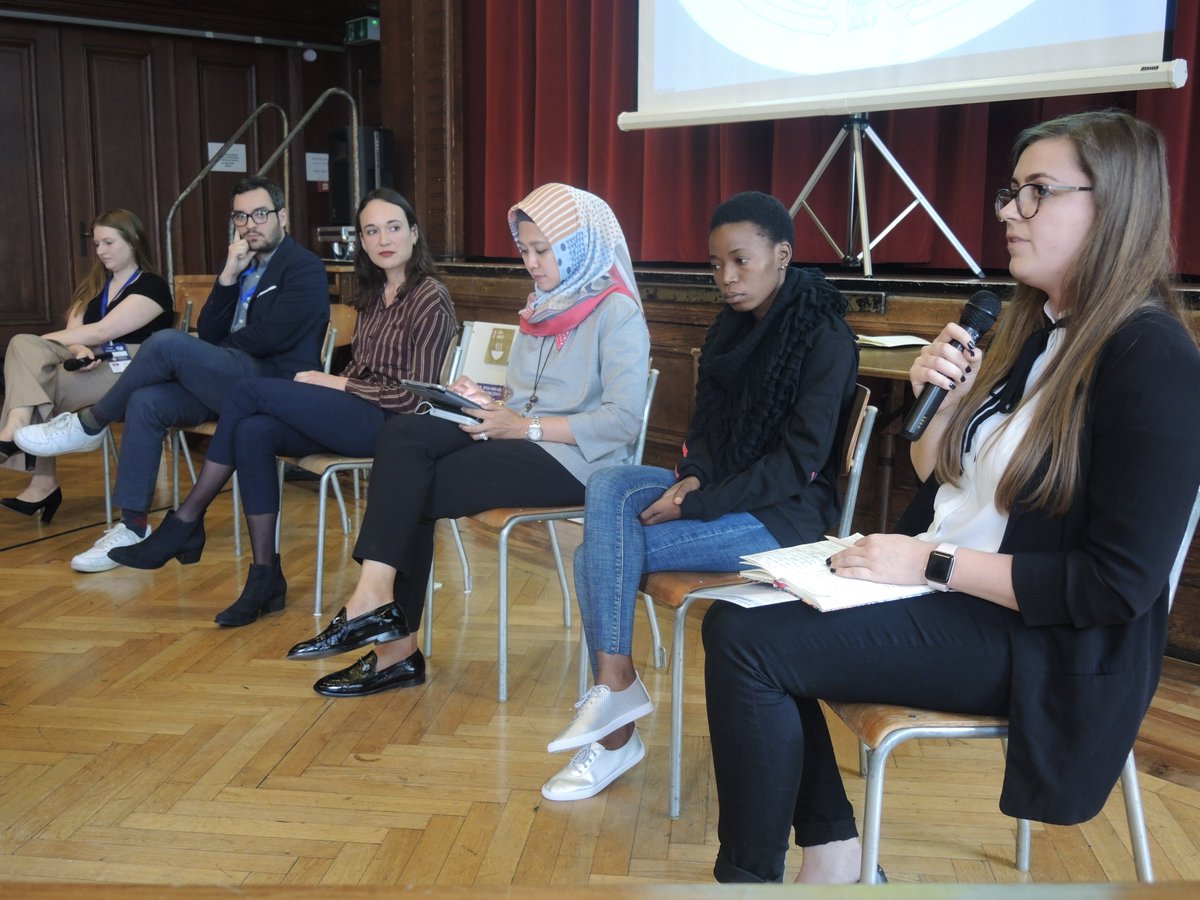 “Youth is not the future, it's the present. We know how to lead, so give us the space”.
- <a href="/MichalinaDrejza/">Michalina Drejza</a> from <a href="/IYAFP/">IYAFP</a> speaking on the meaningful youth participation panel at #PreWHA 2019.
#WHA72 #Youth4Health