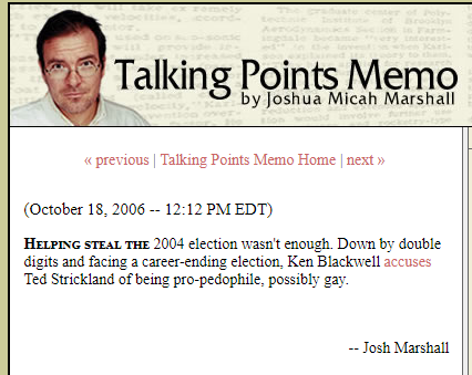 Yes, these same folks claimed that the 2004 election was stolen. Of course, if they lose in 2020, they will say it again. https://web.archive.org/web/20061107202635/https://talkingpointsmemo.com/archives/010430.php