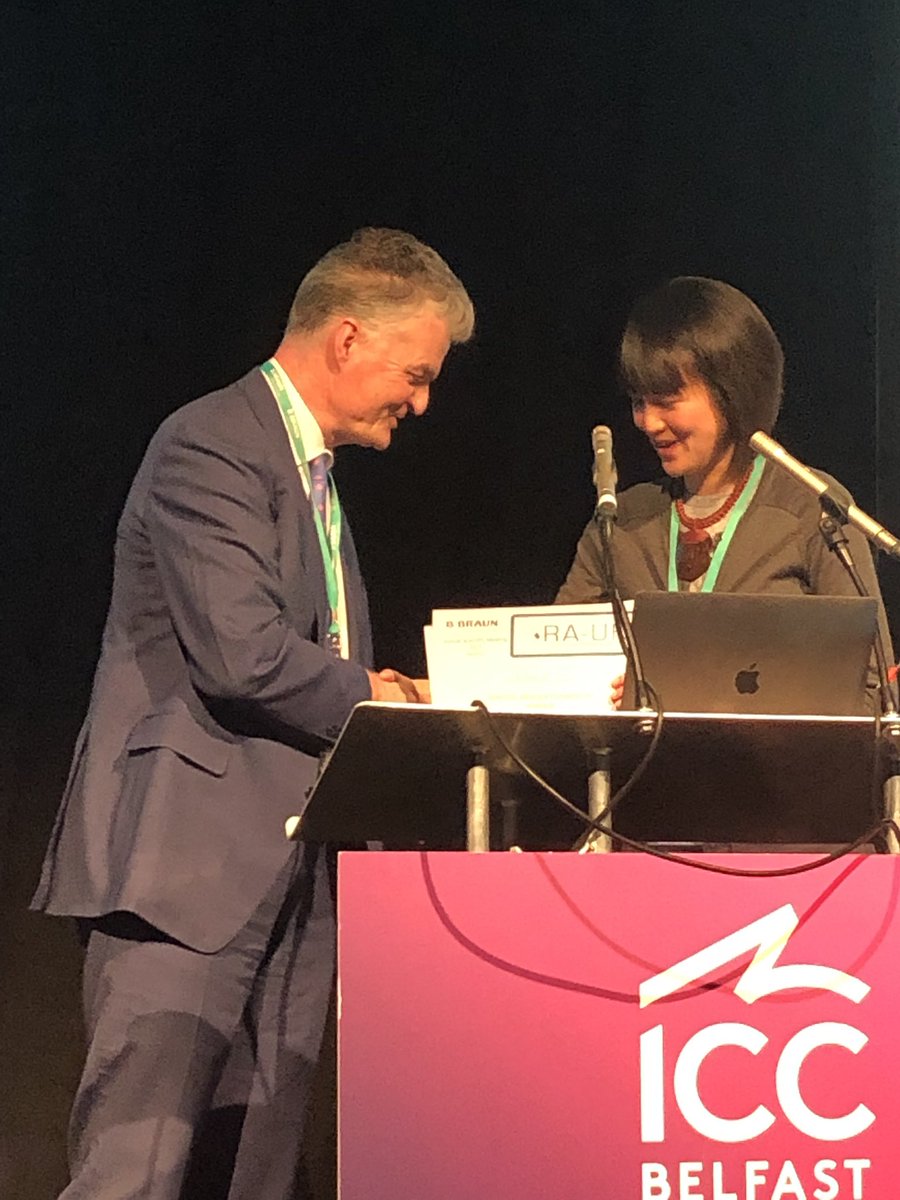 Dr M Hytn 1st Prize, great end to fantastic conference. Well done Marmar.