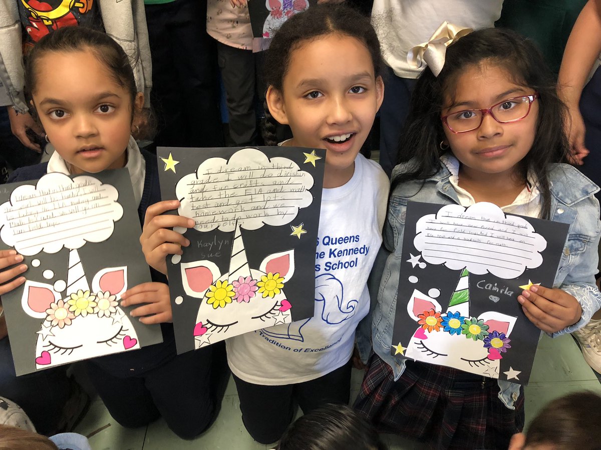 2ndGradeJKO's tweet photo. We are dreaming about what 3rd Grade will be like @PS66JKO #gettingreadyfor3rdGrade https://t.co/T5jaE77isS