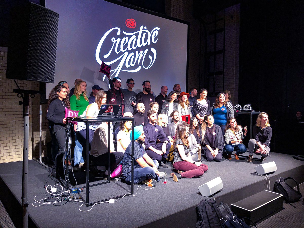 Stephanie4XD's tweet photo. Great speakers @melaniedaveid @McKinsey @iconmobilegroup 🙌🏽 and super talented #Adobe #CreativeJam participants 👩🏽💻 created @AdobeXD #prototypes including the first ever XD #VOICE prototype presented since our Europe tour has started 🎤 to the theme #UnknownIdentity in #Berlin 🇩🇪 https://t.co/YOGgW7rn9i