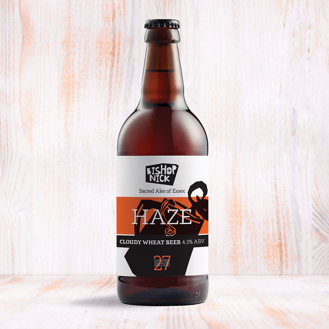 Graphics_Monkey's tweet photo. Happy #FriYay! To celebrate beer o' clock here is the bottle label design for Bishop Nick's recent seasonal limited edition wheat beer 'Haze'
#CraftBrewery #BeerLabelDesign #GraphicDesign #BeerOClock #GraphicsMonkey https://t.co/IFDDsDq73o