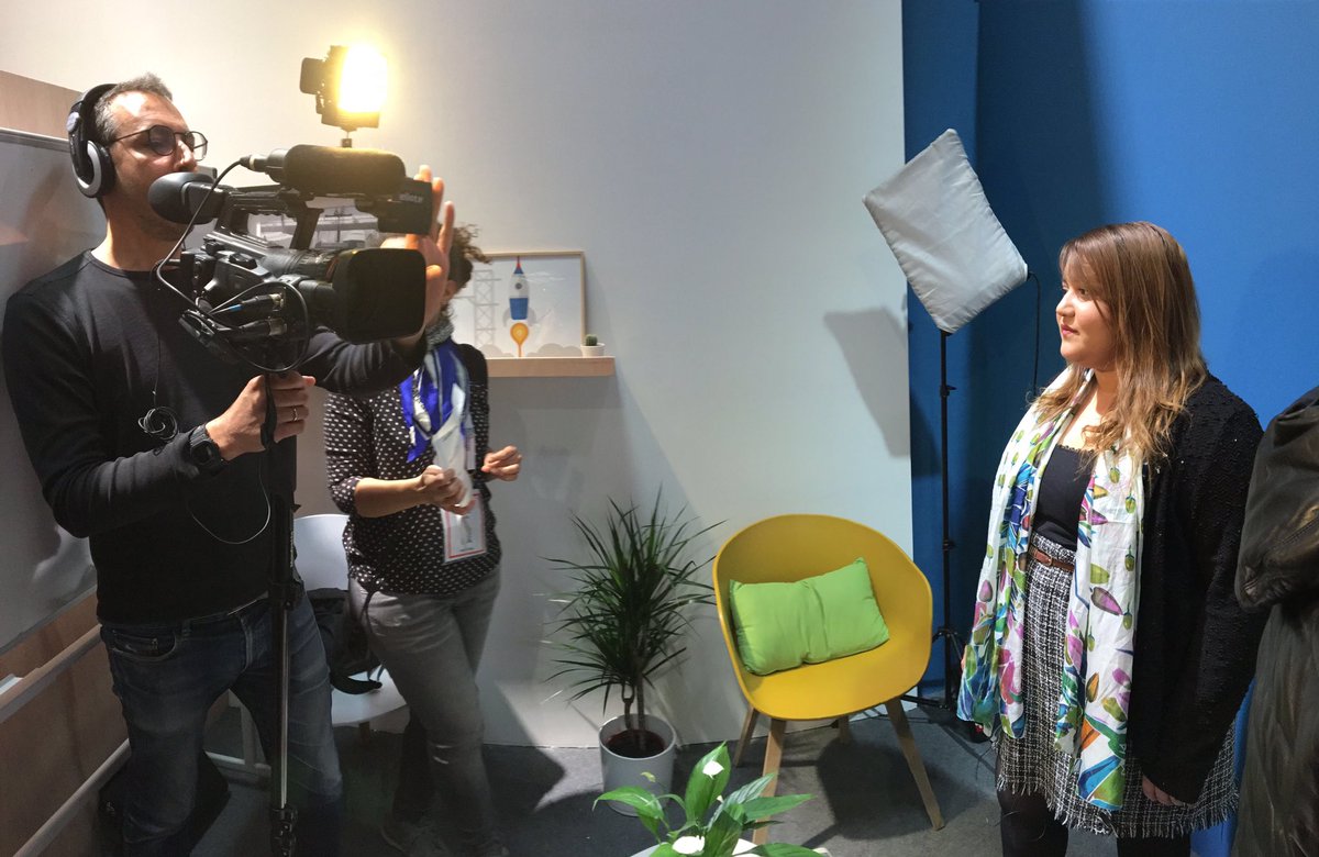 SelmaChababi's tweet photo. Representing @theintercloud at #VIVATECH on the @SNCF_Digital #OpenTransportation lab! https://t.co/8V18Plf0ve