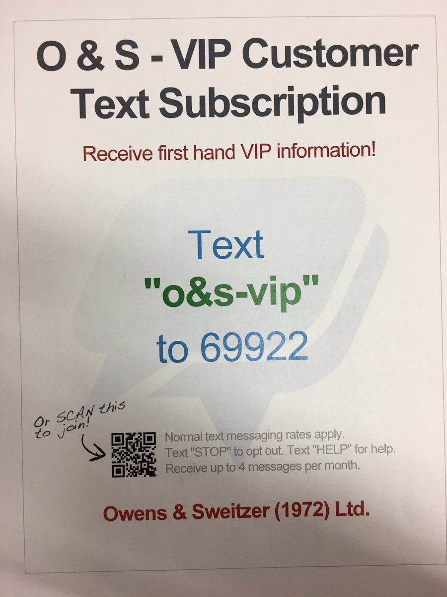 Have you subscribed to O&amp;S-vip ? Get special blow out deals, event invites, gifts, etc!