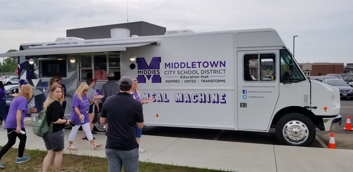 The Middie Meal Machine is here and serving lots of hungry students! #ThisIsWe #MiddieRising