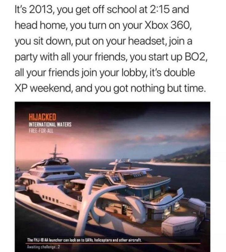 Oh the #Nostalgia. How things have changed over such a short time!

#Gaming #TheReef #GetPaidToPlay #CallOfDuty #BlackOps