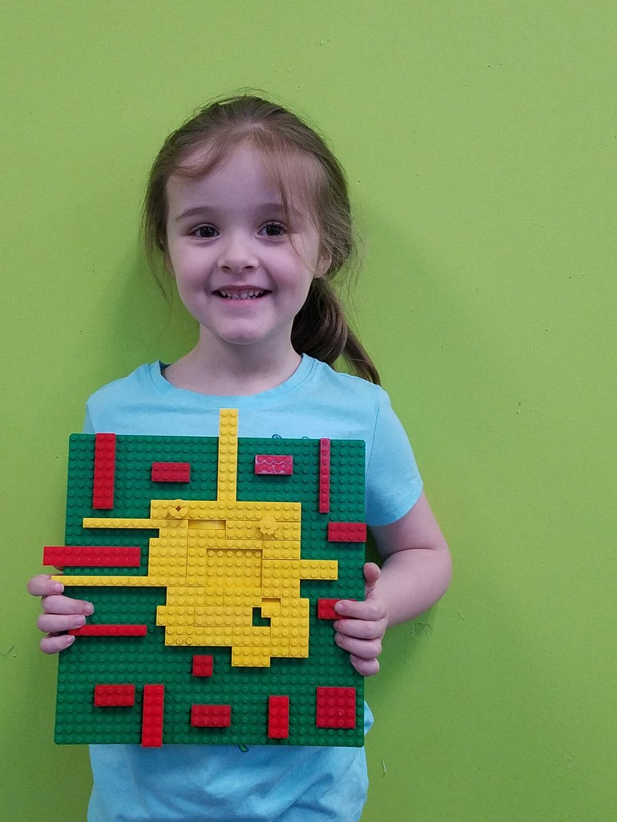 When the design challenge is to build a Lego Symbol for Spring....This little one says, "I built the sun!" #summitstem #stemproud