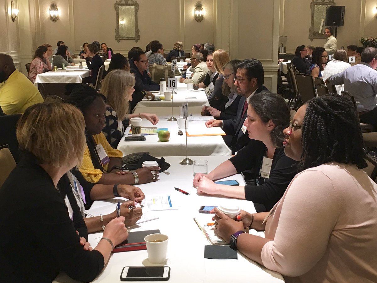 IRLeaders's tweet photo. Our last session at #IRLDC19 is about broadening the network. Sixty experts in housing, community development, early childhood, and rural health join the IRL teams in the meeting ballroom to establish and strengthen relationships. #CultureOfHealth @RWJF https://t.co/5Wzt2GVfIq