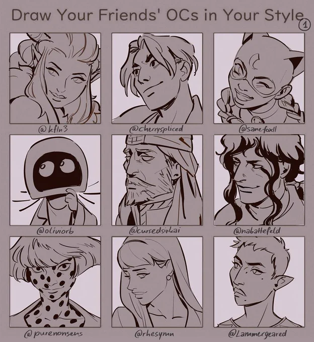 oc meme part 1, links in comments!
doing a bunch more of these because it's a really fun exercise, I'm already 100% more comfortable with drawing portraits ?? also I love ocs holy cow 